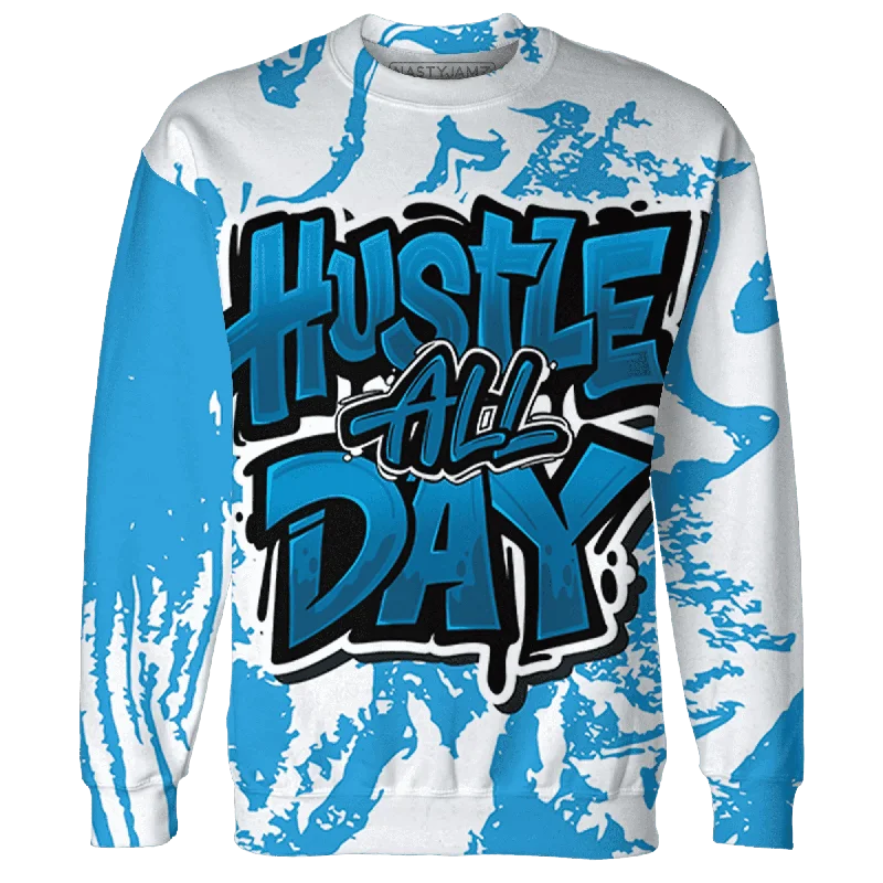 Minimalist Unisex Fashion Essentials Sale Event, Prices Rock NastyJamz Powder Blue 9s Sweatshirt Match Hustle All Day All-Over Print