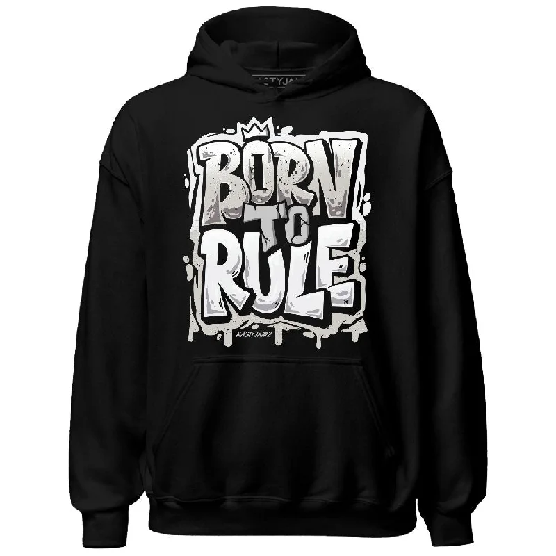 All-Season Unisex Clothing Collection Seasonal Style Discounts Reverse Metallic 5s NastyJamz Hoodie Match Born To Rule