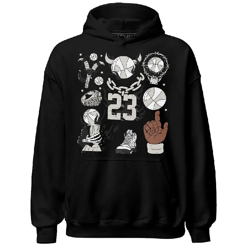 Classic And Timeless Gender-Neutral Fashion Timeless Style Promotions Reverse Metallic 5s NastyJamz Hoodie Match Neclaces Number 23