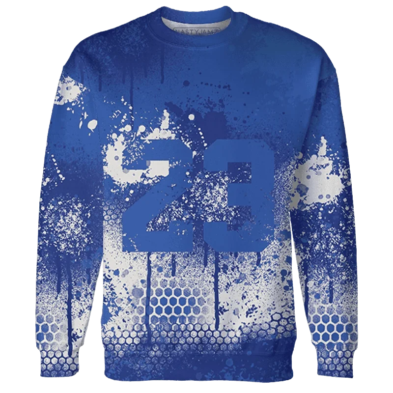 Minimalist Unisex Wardrobe Must-Haves Fall Sale, Prices Drop NastyJamz VaporMax Game Royal Blue Sweatshirt Match 23 Painted Graffiti